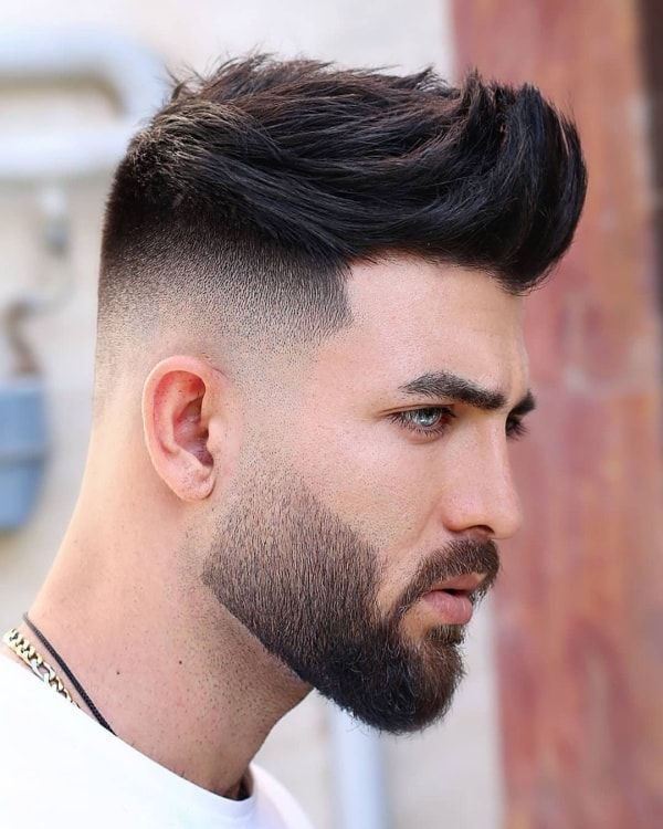 male hairstyles with beard