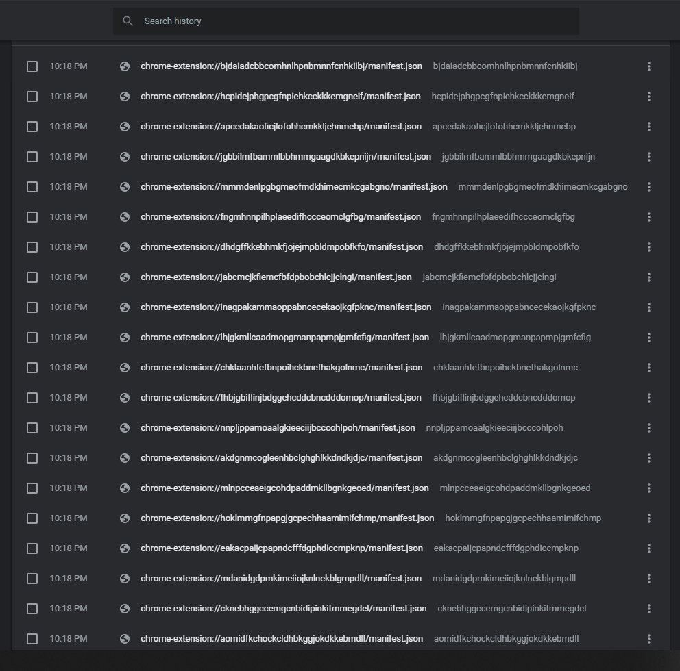 manifest json virus