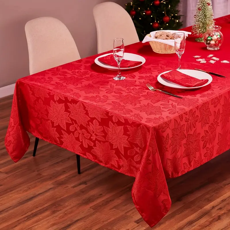 mantel rojo para mesa