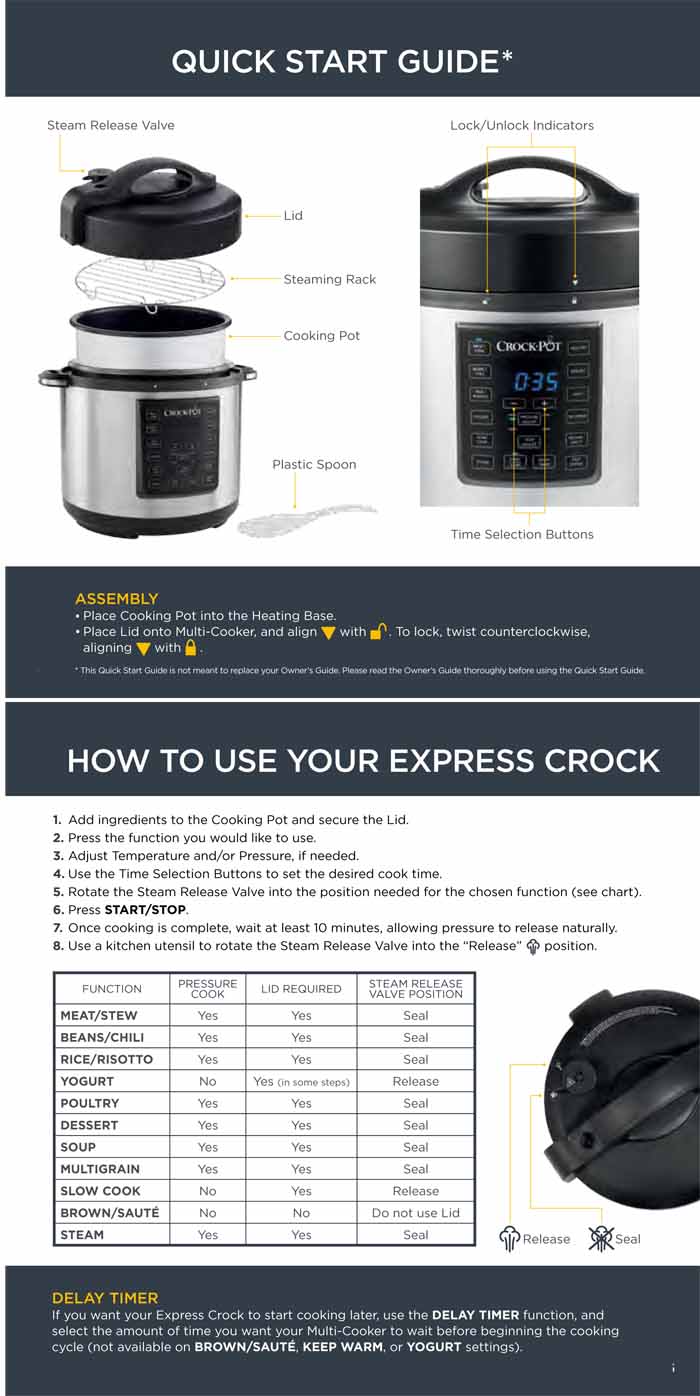 manual for crock pot