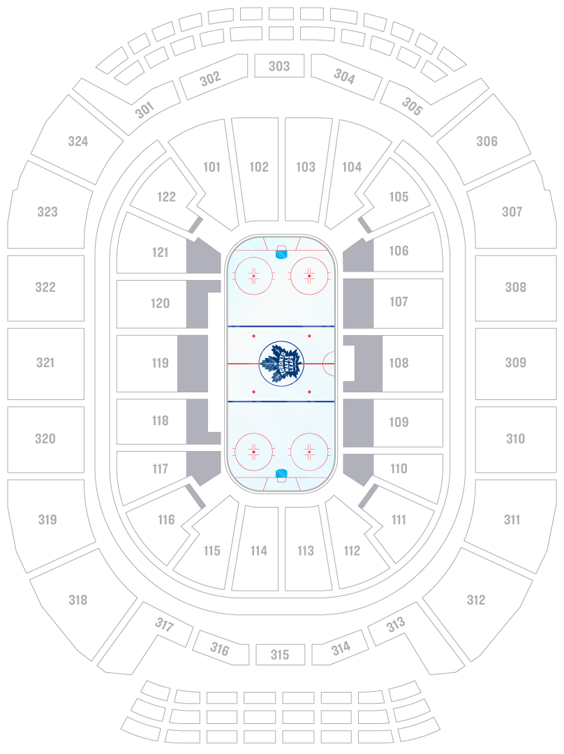 maple leafs seating map