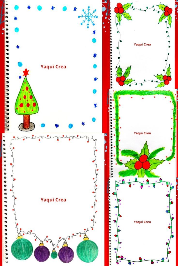 margenes navideños para hojas