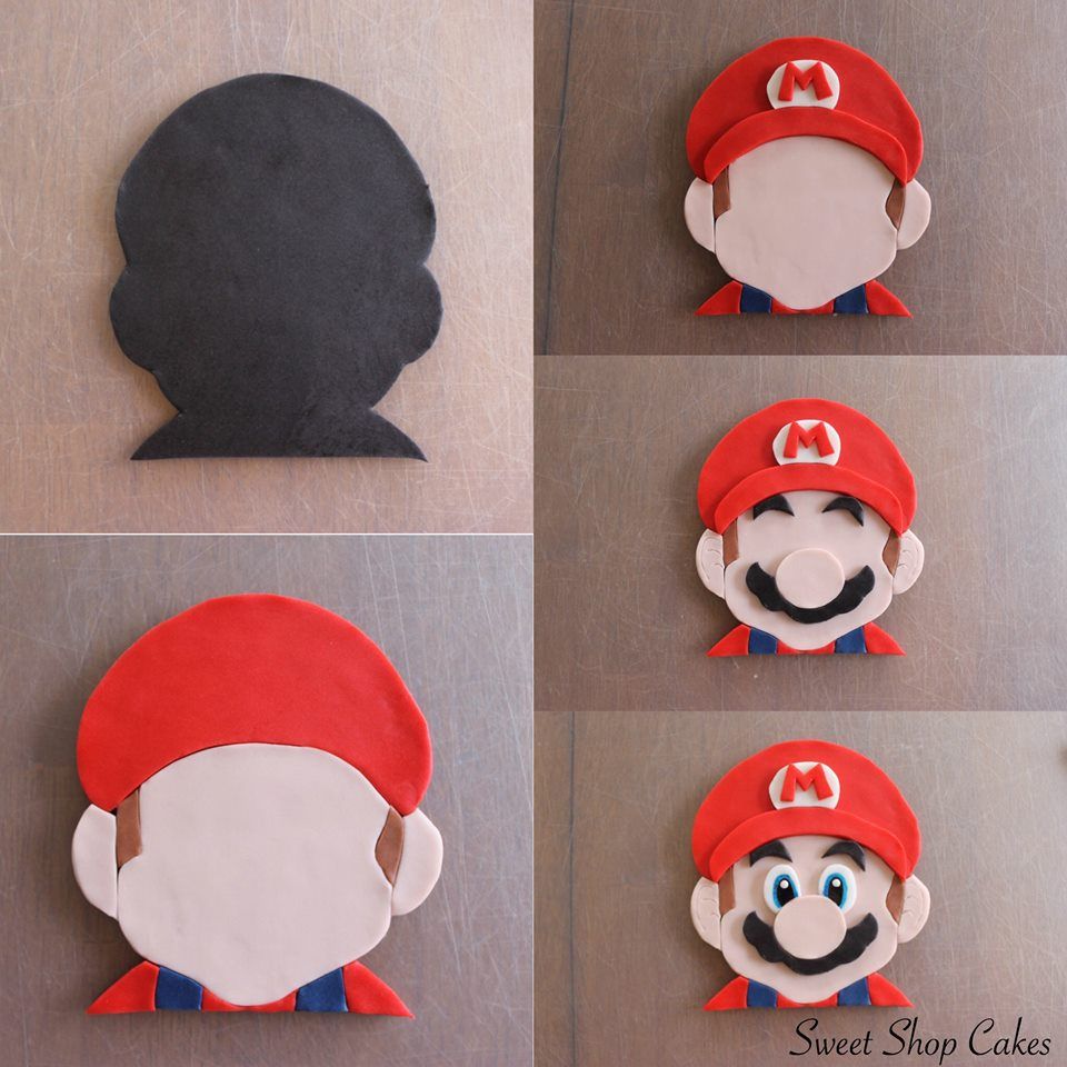 mario bros fondant