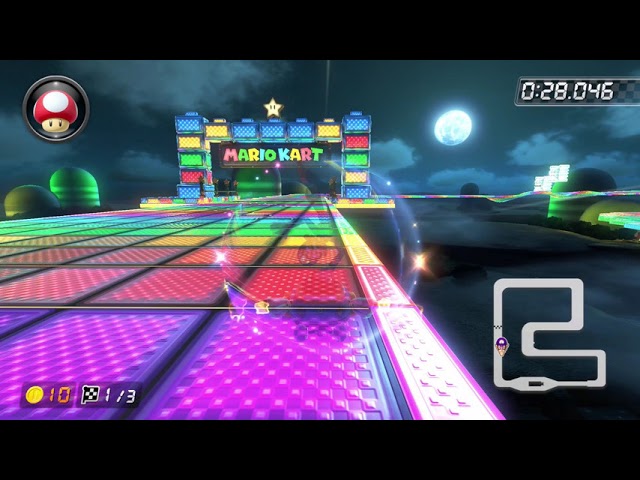 mario kart rainbow road record