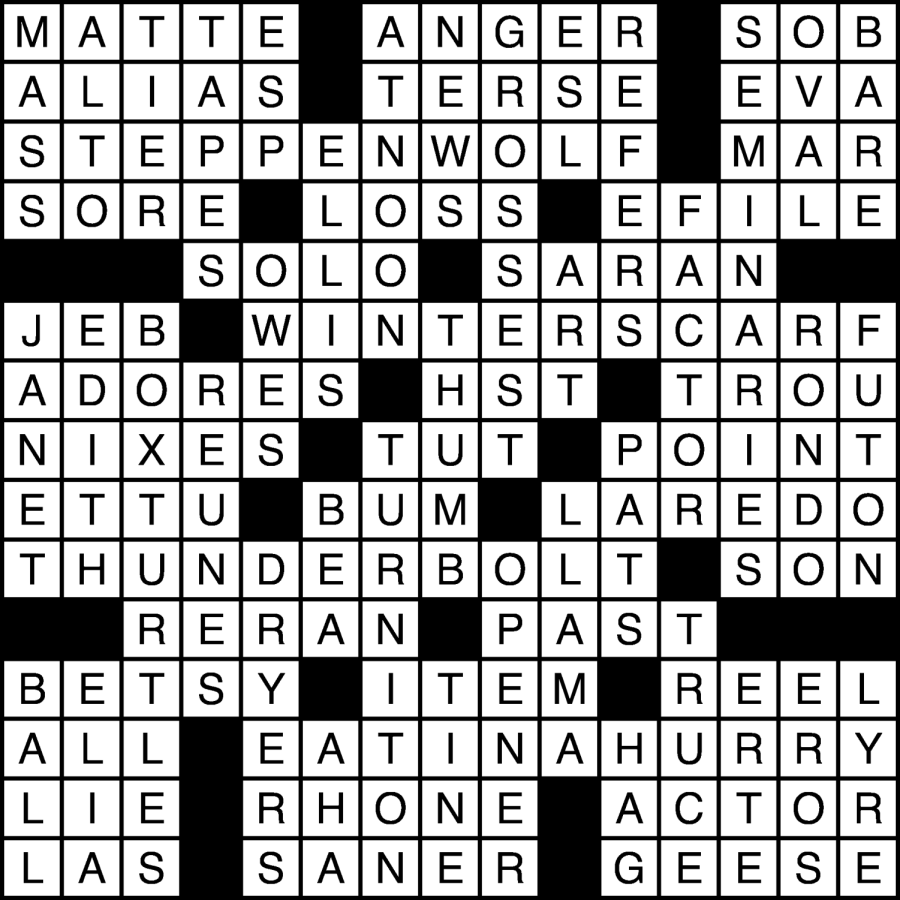 maroon crossword clue