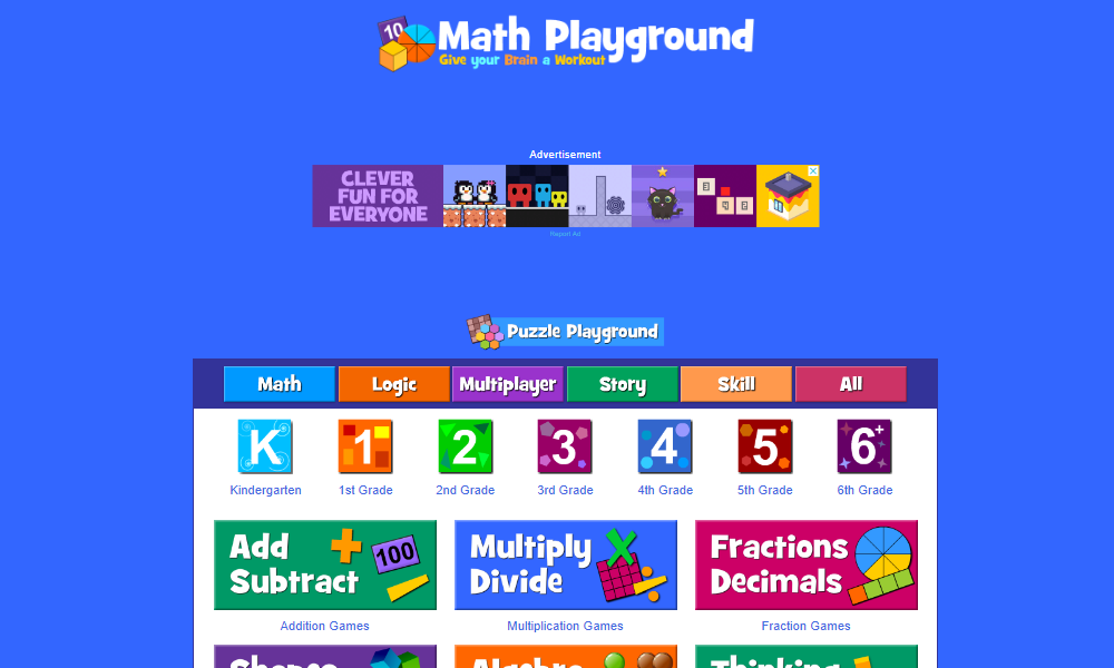 math games playground