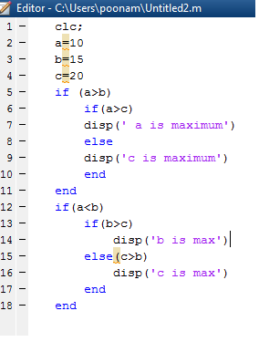 matlab else