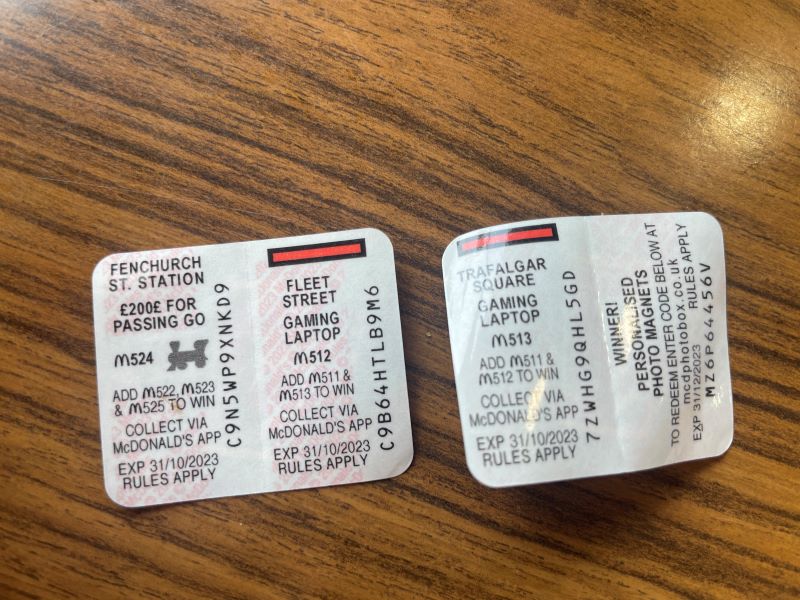 mcdonalds monopoly pieces