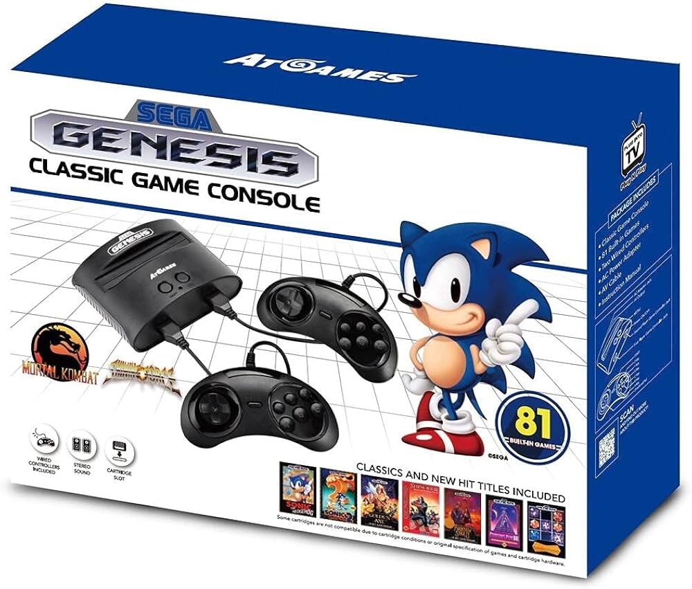 mega drive classic game console