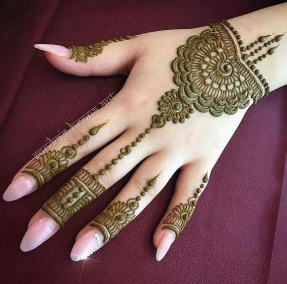 mehendi design easy back