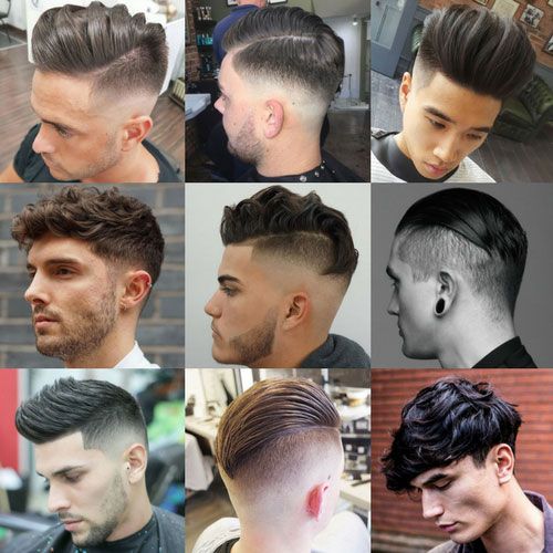 mens hairstyles short sides long top