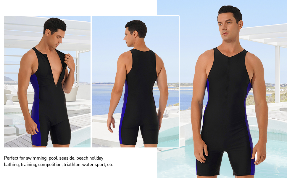 mens one piece swim