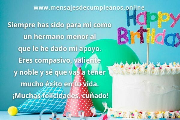 mensajes de cumple para un cuñado