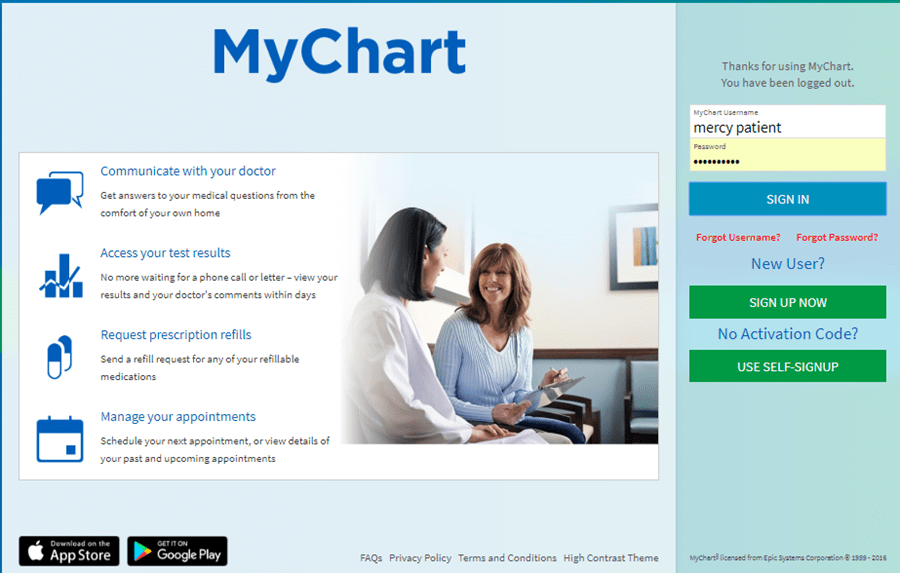 mercyhealthmychart