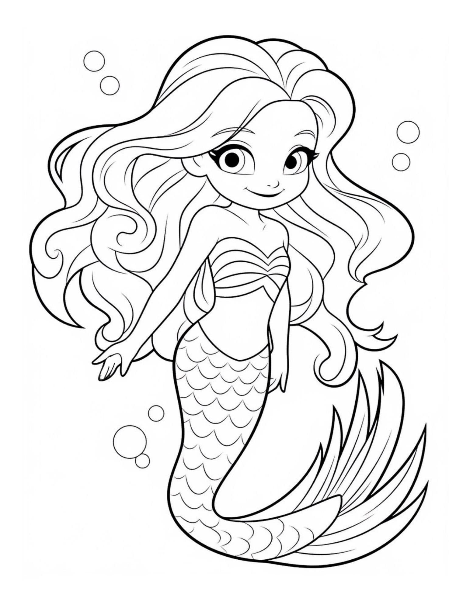 mermaid colouring in pictures