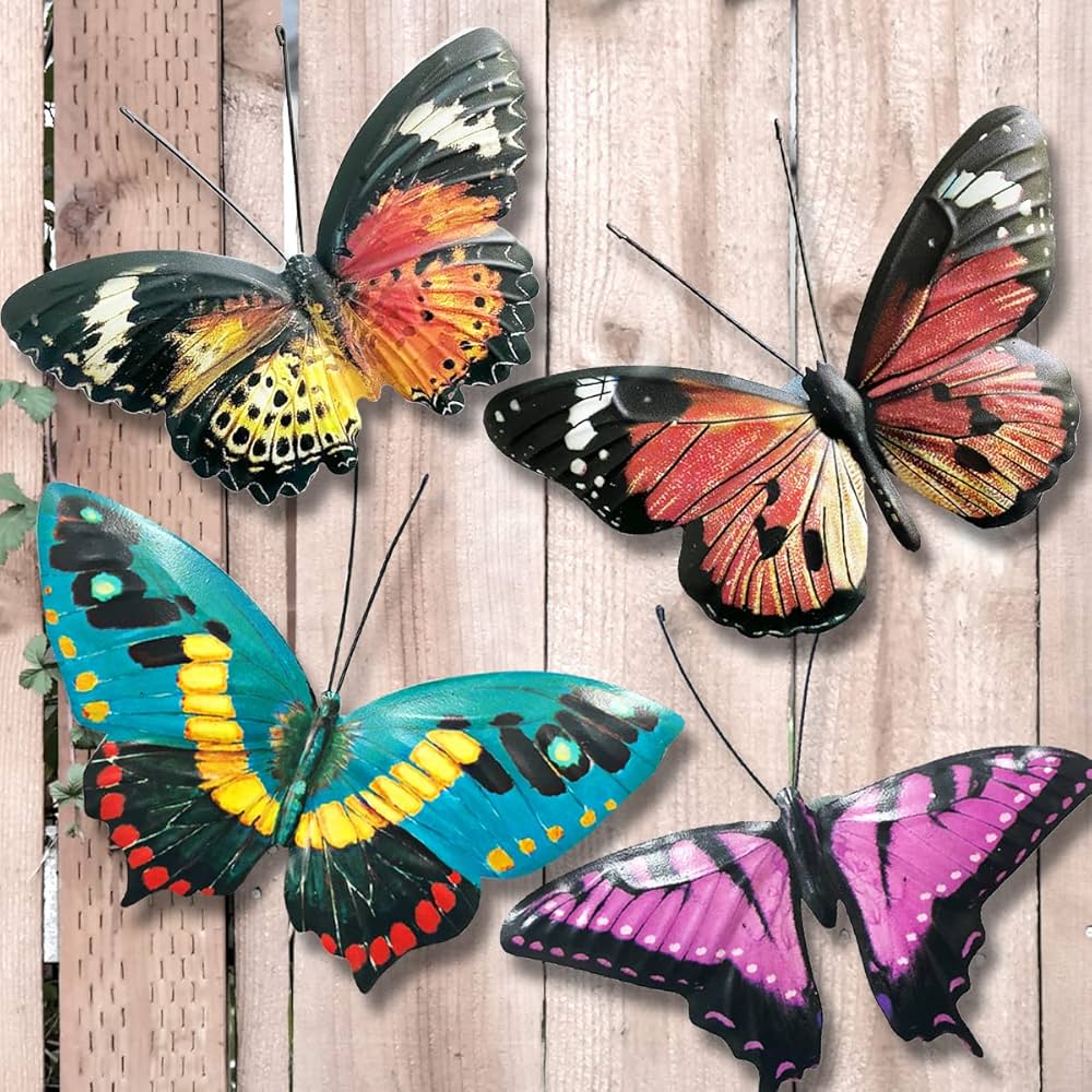 metal butterfly wall decor