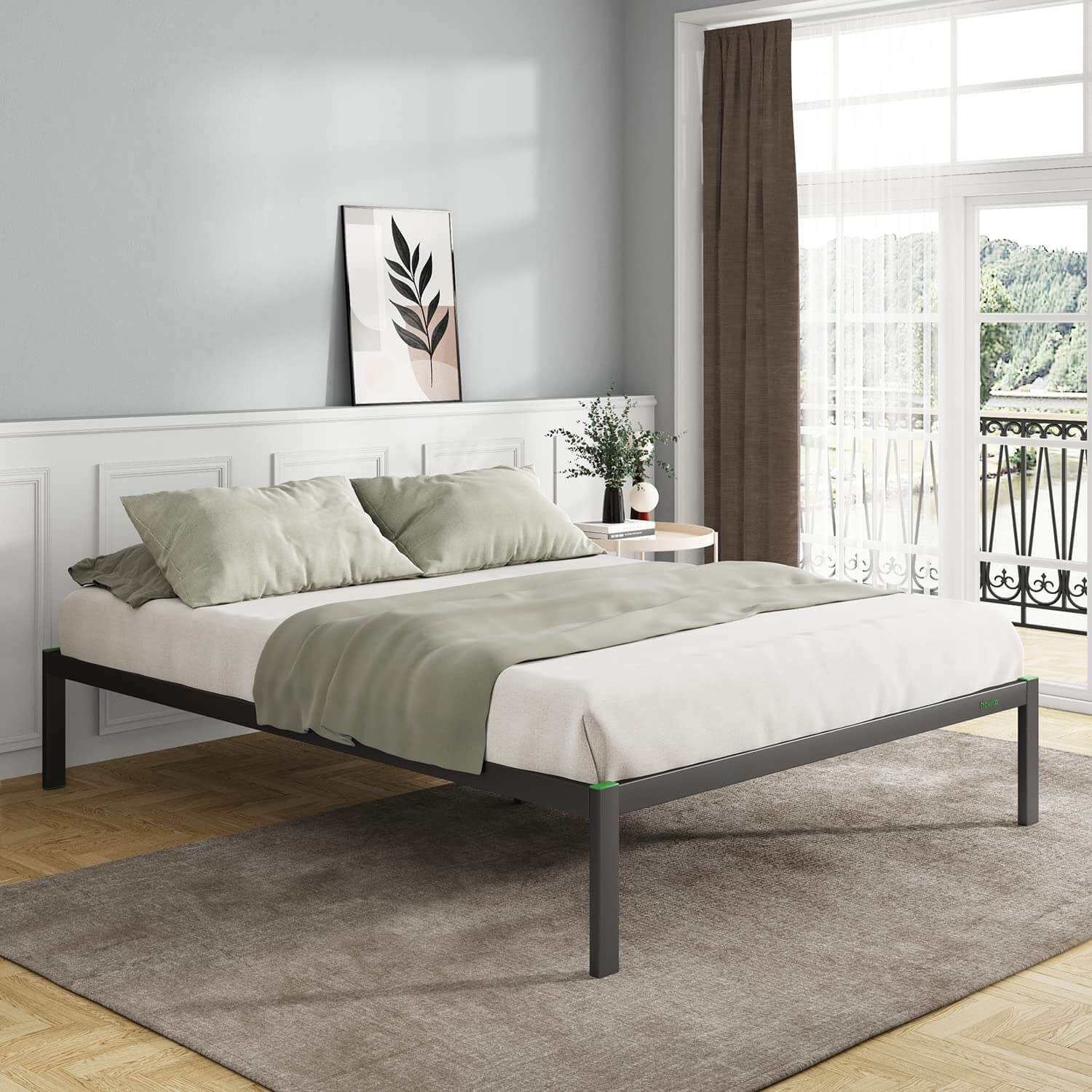 metal platform bed