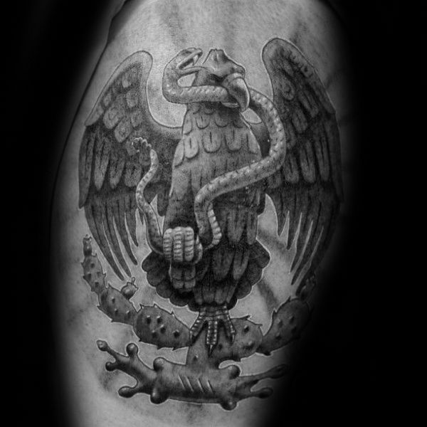 mexico flag eagle tattoo