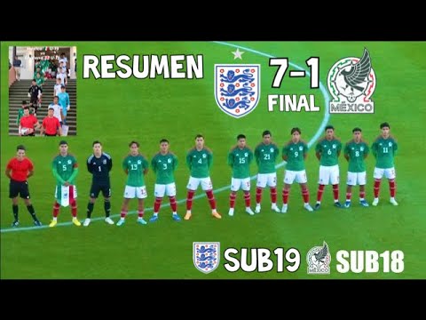 mexico vs inglaterra sub 20 2018