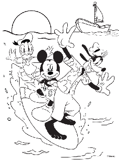mickey mouse coloring pages to print for free