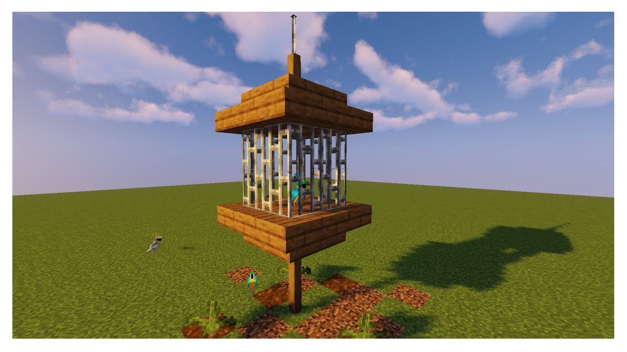 minecraft bird cage