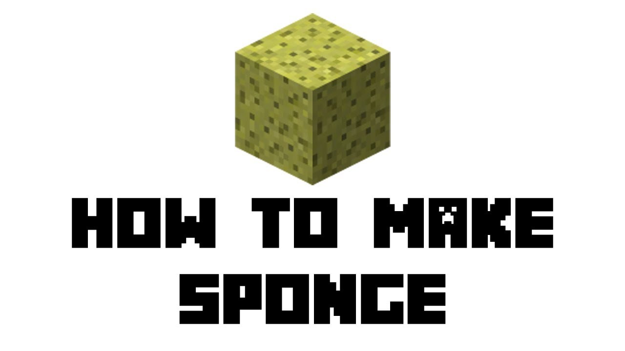 minecraft how to make sponge