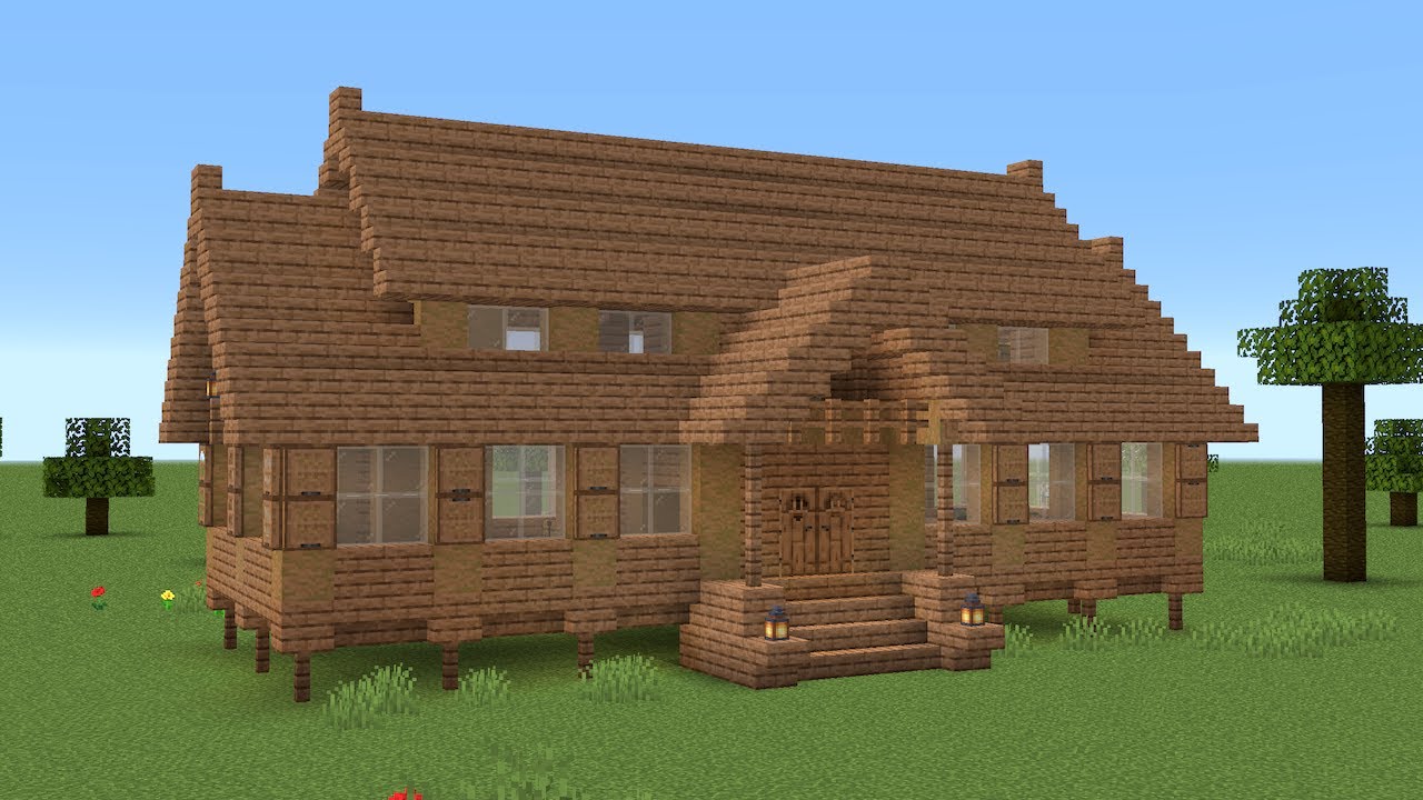 minecraft jungle wood house