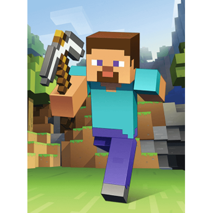 minecraft poster steve