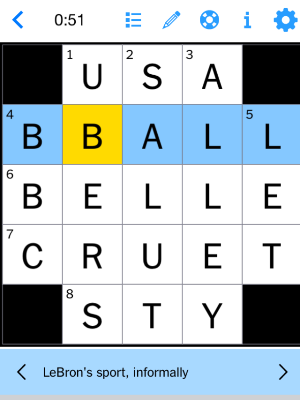 mini crossword new york times