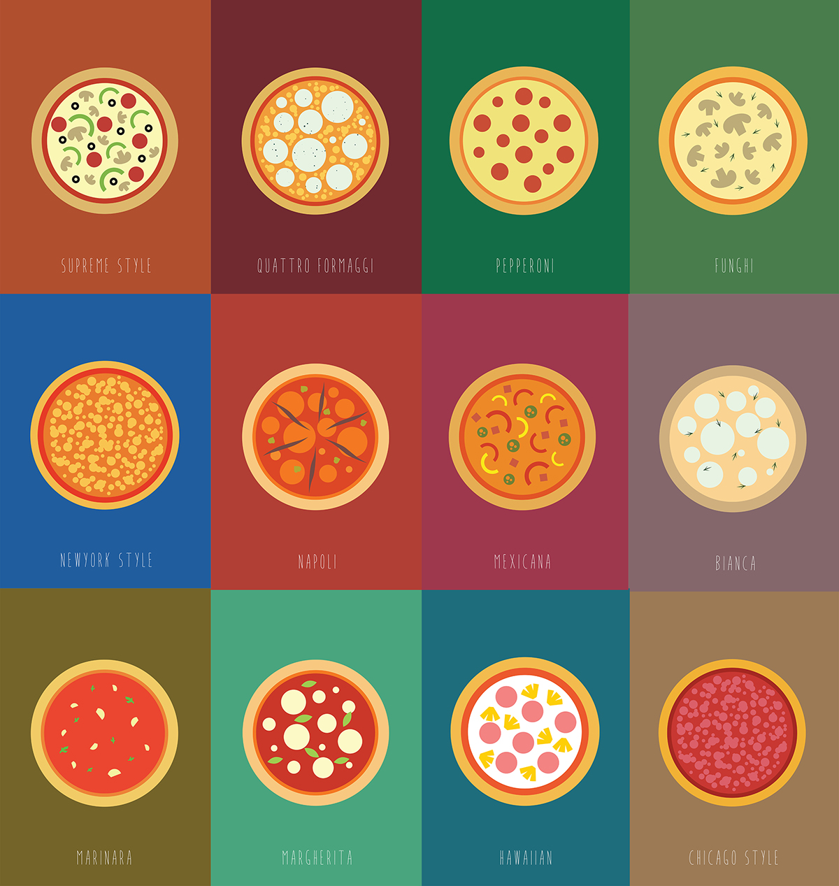 minimalist pizza