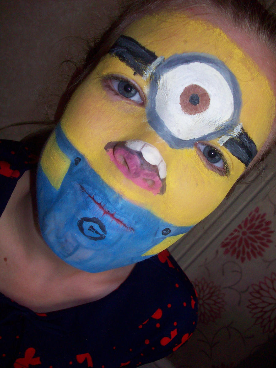 minion face painting