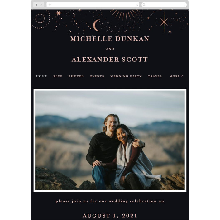 minted wedding website