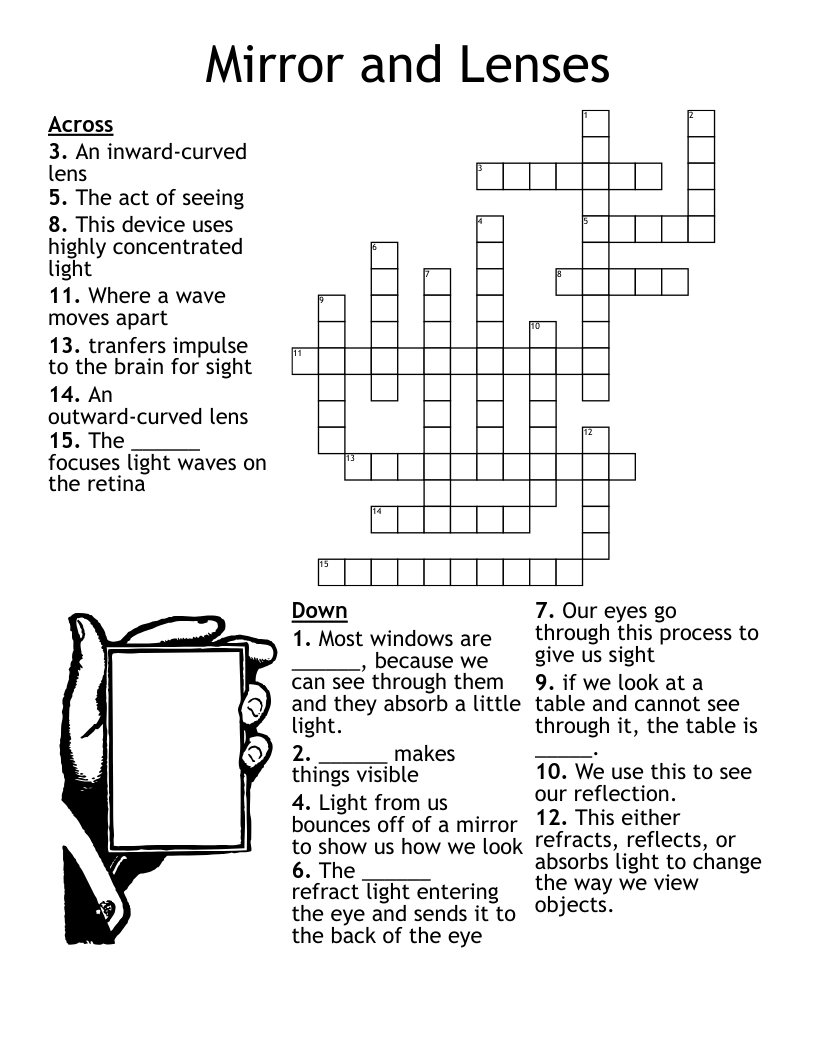 mirror eyes crossword puzzles