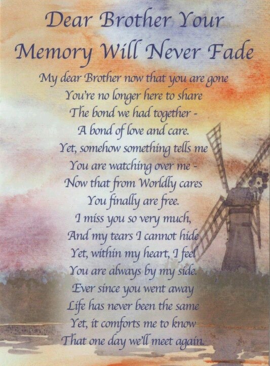 missing my brother in heaven