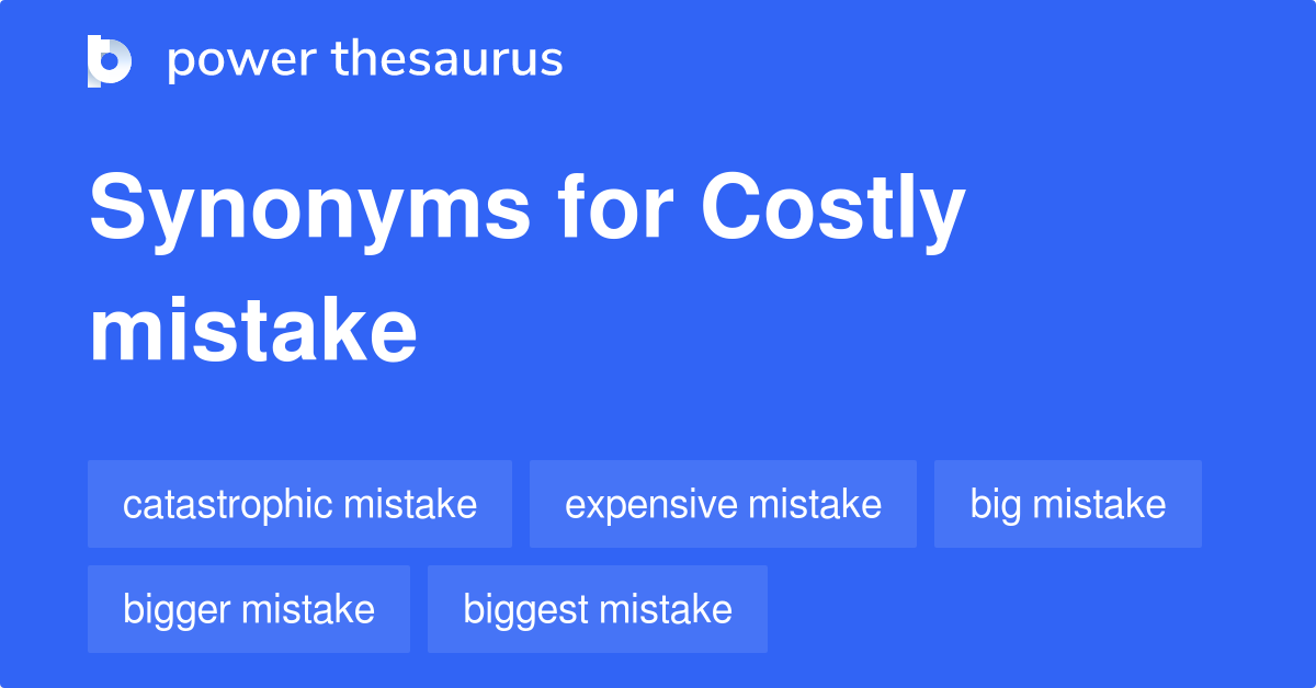 mistake thesaurus