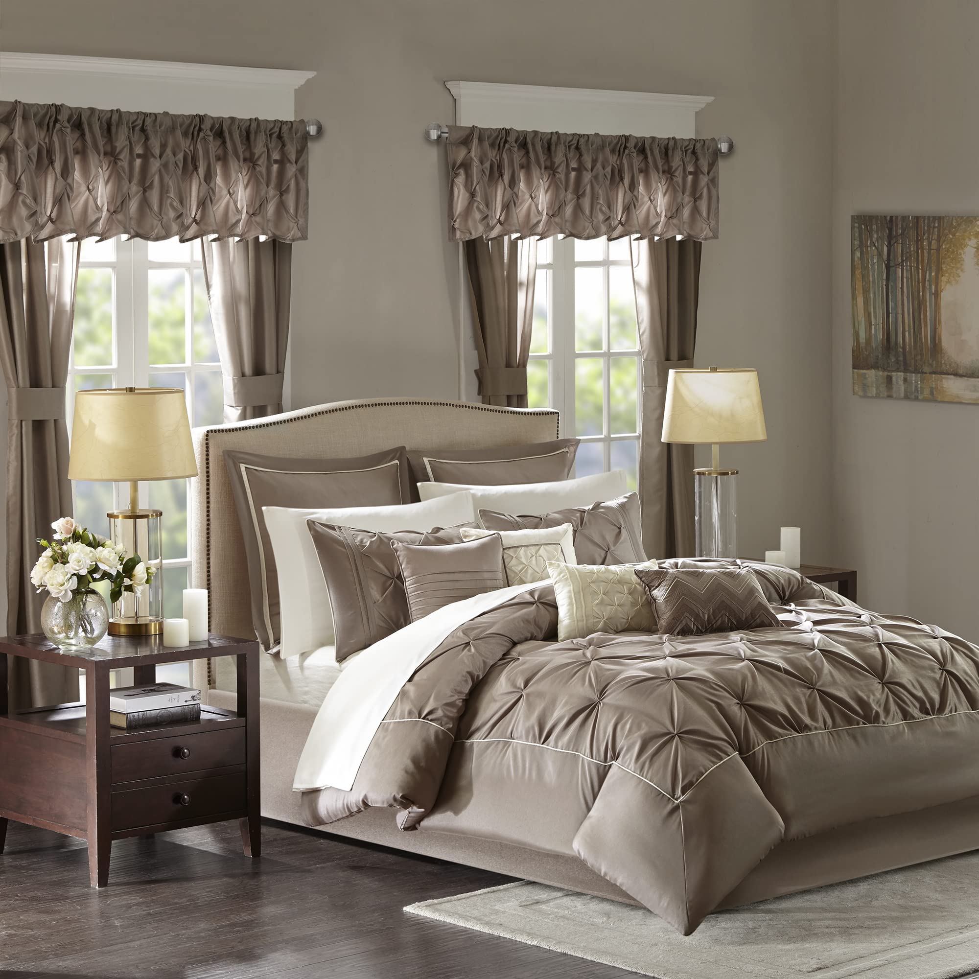 modern comforter sets with matching curtains