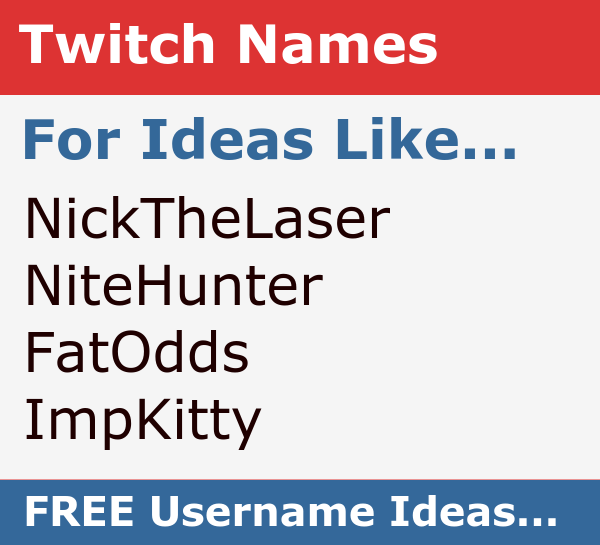 name generator twitch