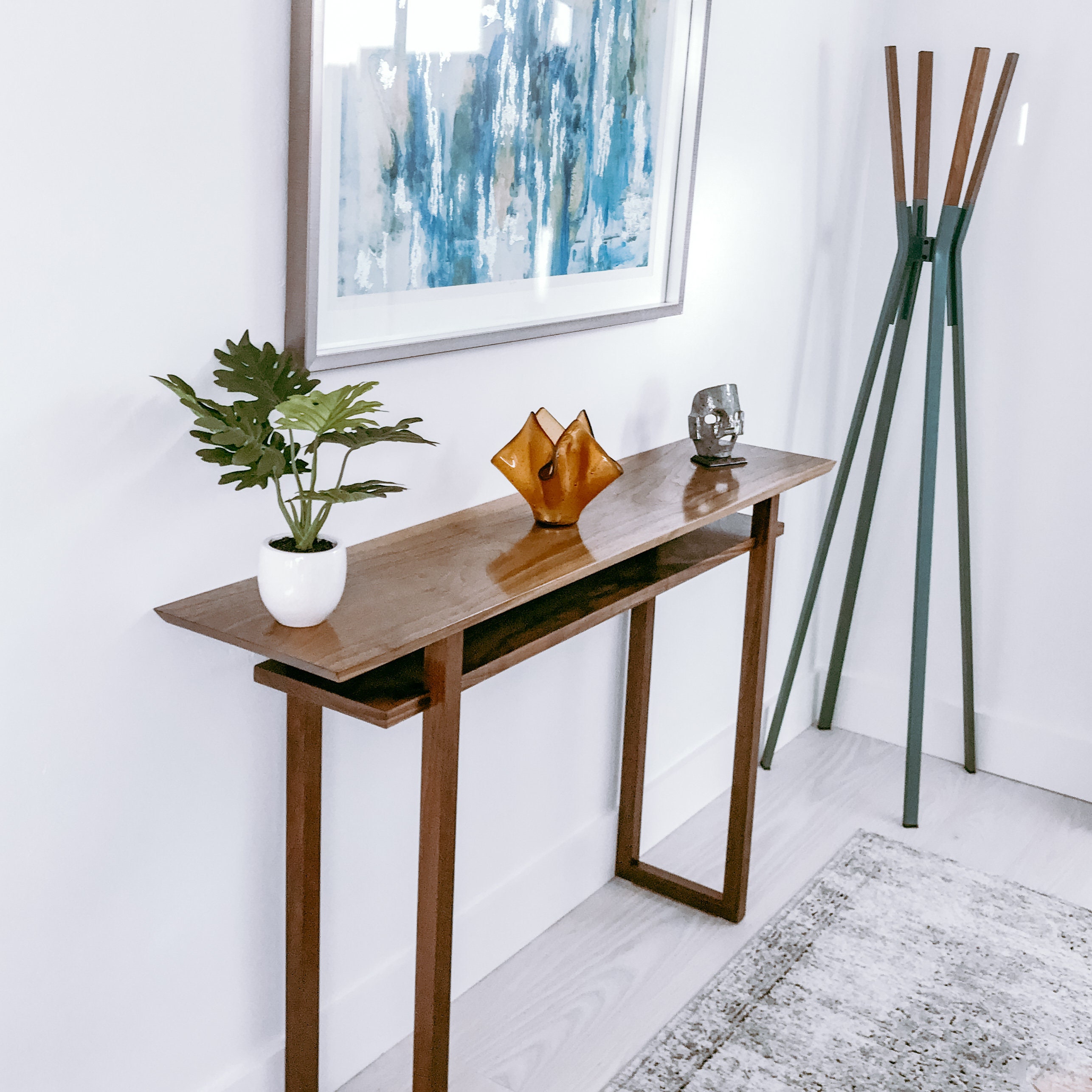 narrow console table for hallway