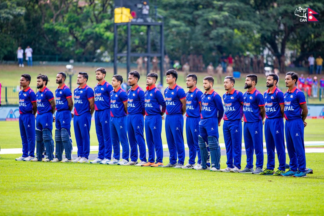 nepal national cricket team vs uae cricket team timeline