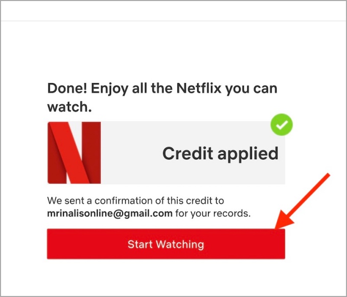 netflix redeem