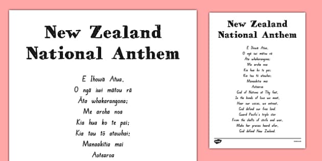 new zealand national anthem lyrics