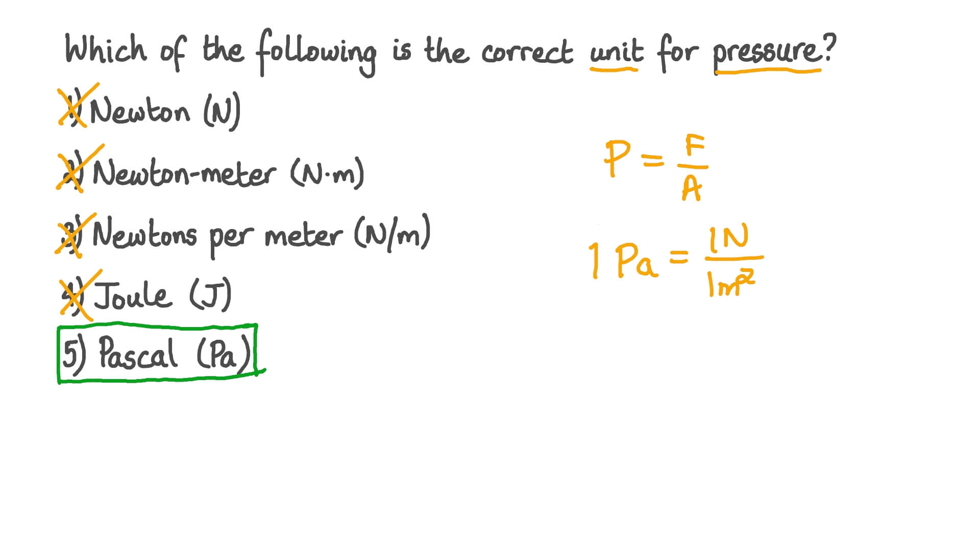 newton meter to pascal