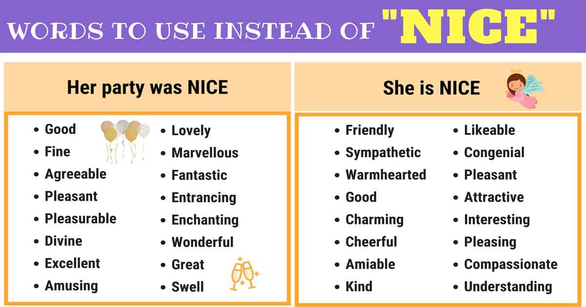 nice synonym formal