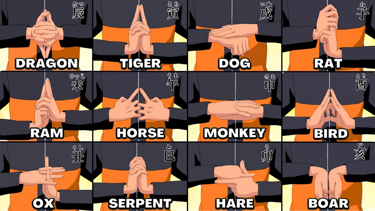 ninjutsu naruto hand signs