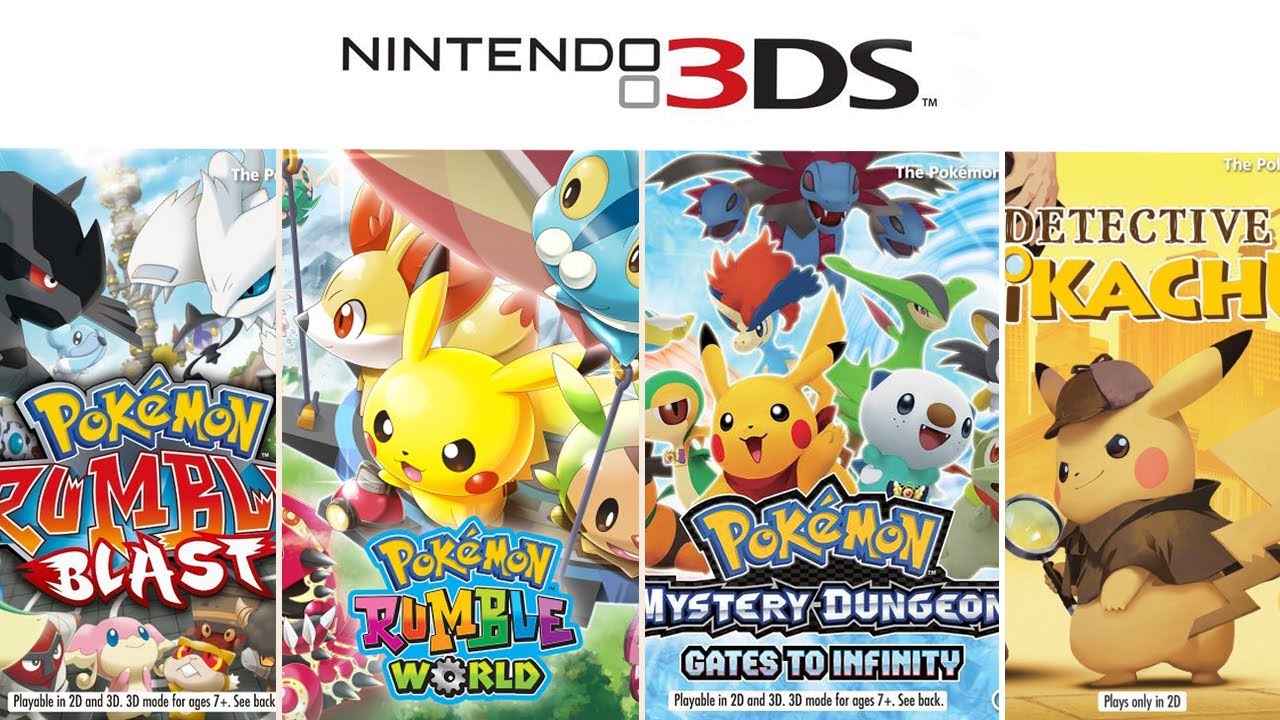 nintendo 3ds and pokemon games