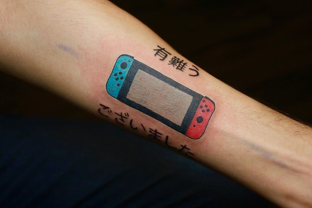 nintendo switch tattoo