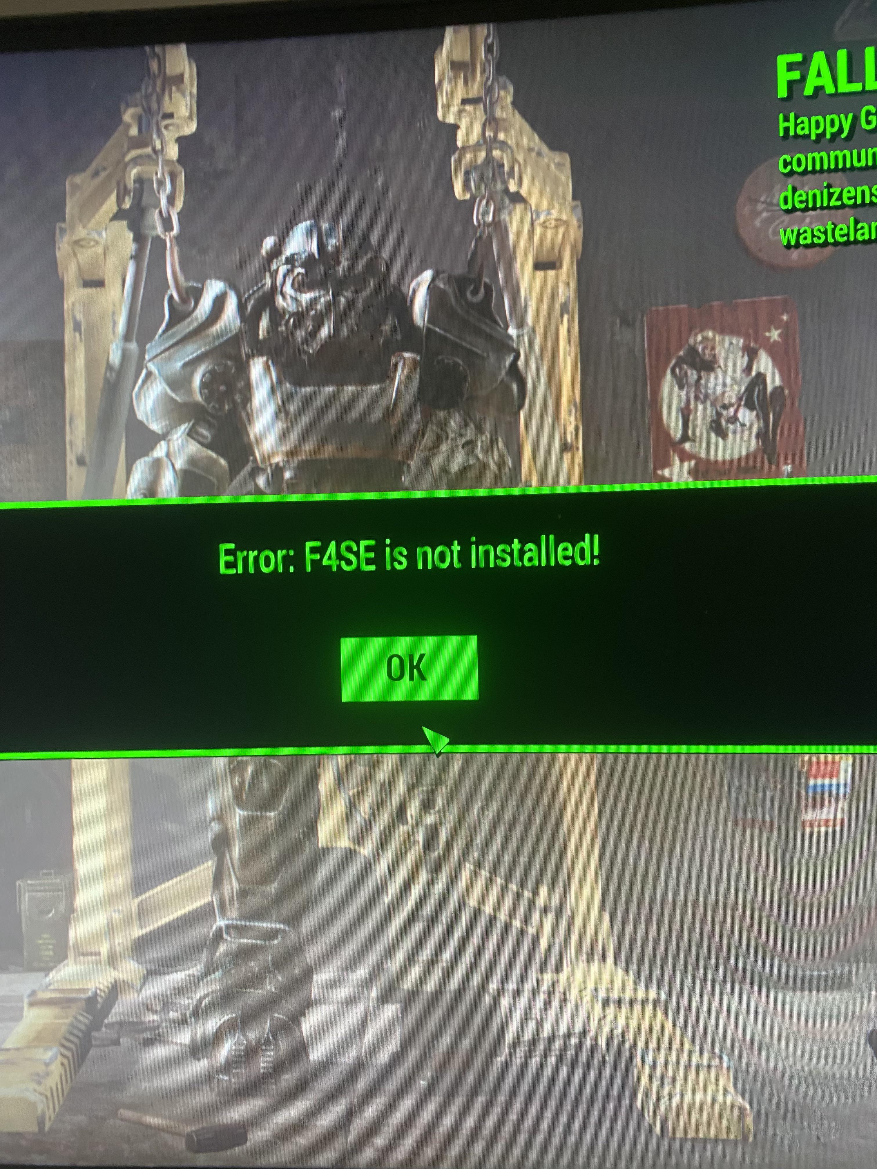 no f4se fallout 4