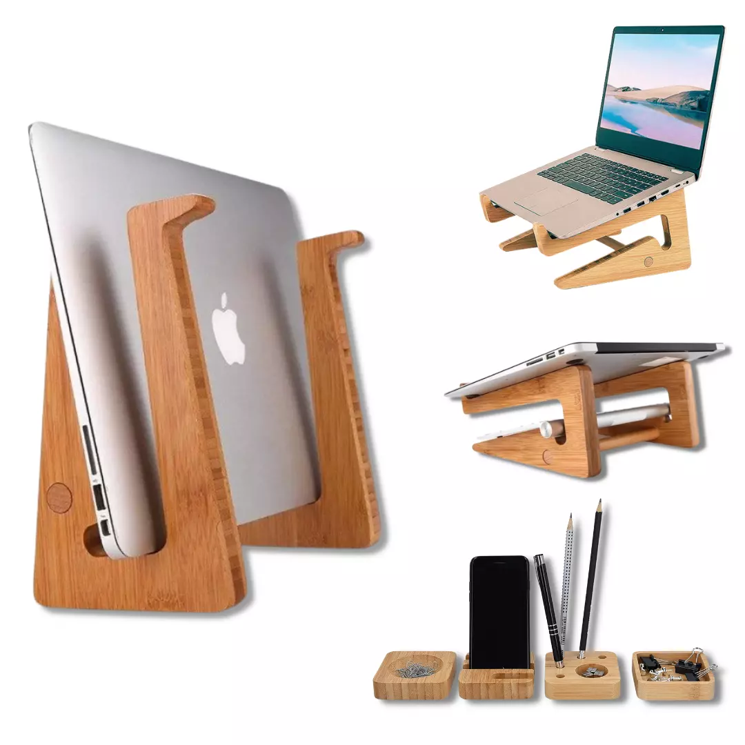 notebook stand wood