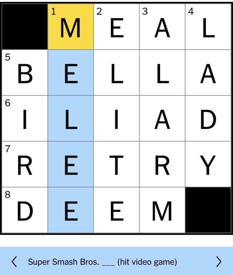 nyt mini crossword answers today