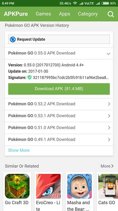 old version apk download